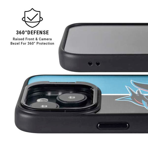 MLB Miami Marlins Split iPhone 14 Kickstand Case